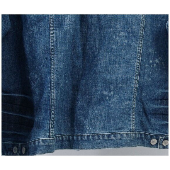 NWT Seven7 Distressed! Premium Denim Jacket 22/24 Women's Acid Wash Vtg Y2K - Picture 5 of 7